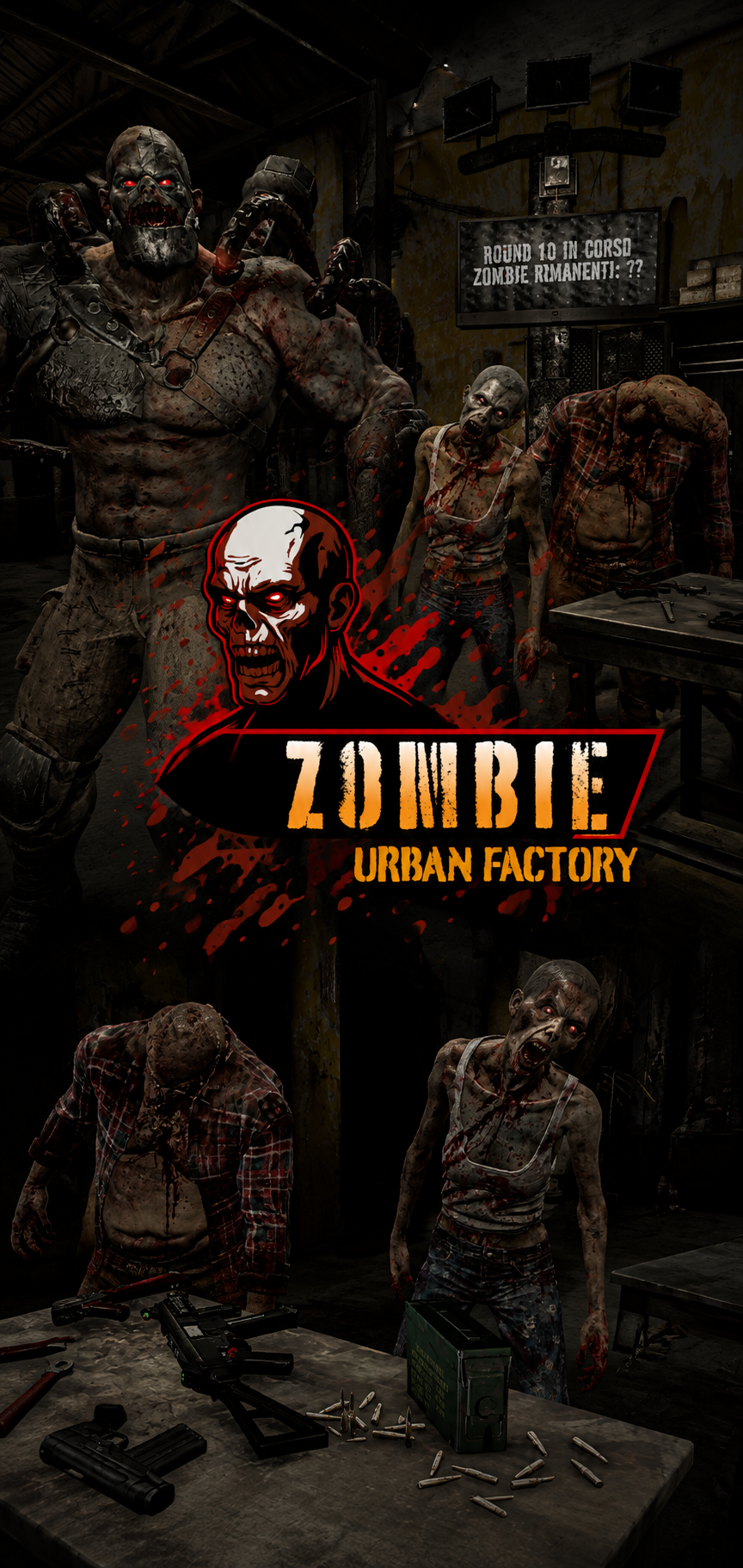 Zombie Urban Factory game art