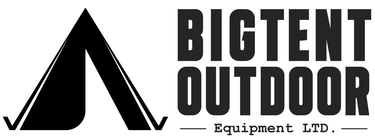 Black big tent outdoor logo