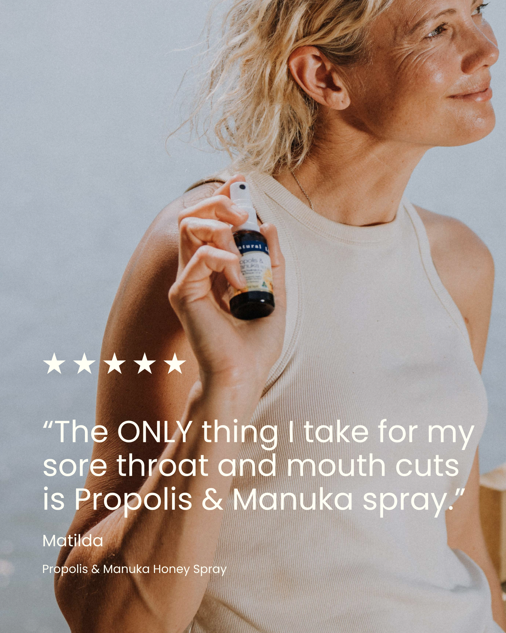 Customer review of the Propolis & Manuka Honey Spray