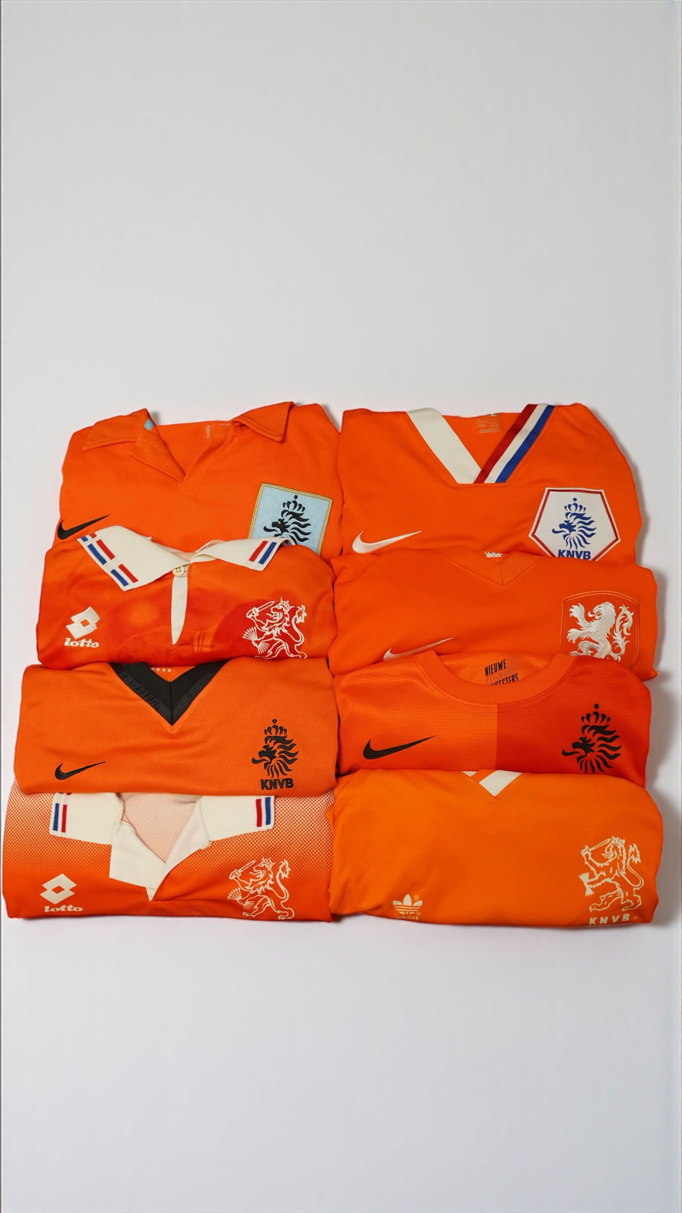Oranje voetbalshirts 