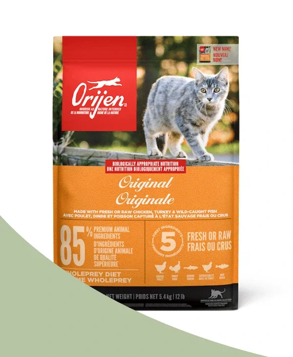 Orijen Original dry cat food, 5.4 kg bag