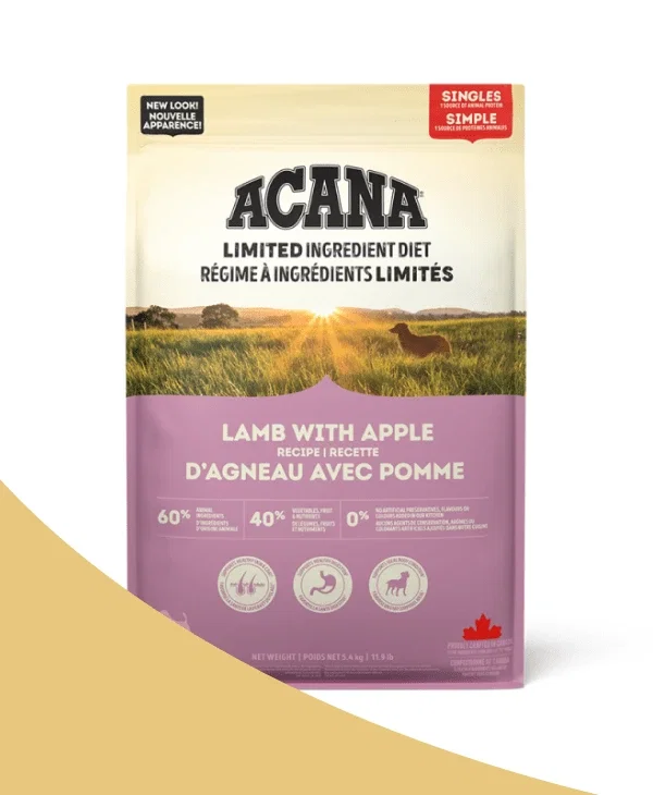 Acana Limited Ingredient Diet Lamb with Apple dry dog food, 5.4 kg bag