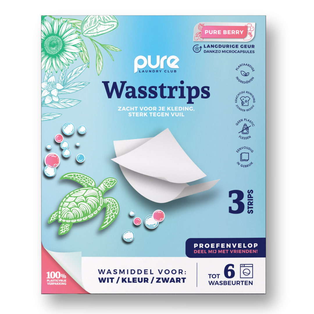 Wasstrips proefenvelop Pure Berry