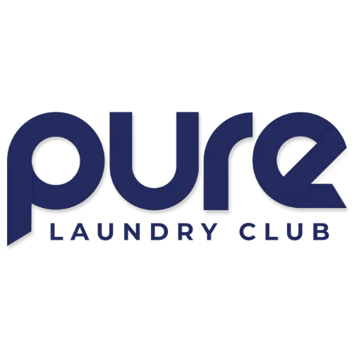 Pure Laundry Club logo blauw