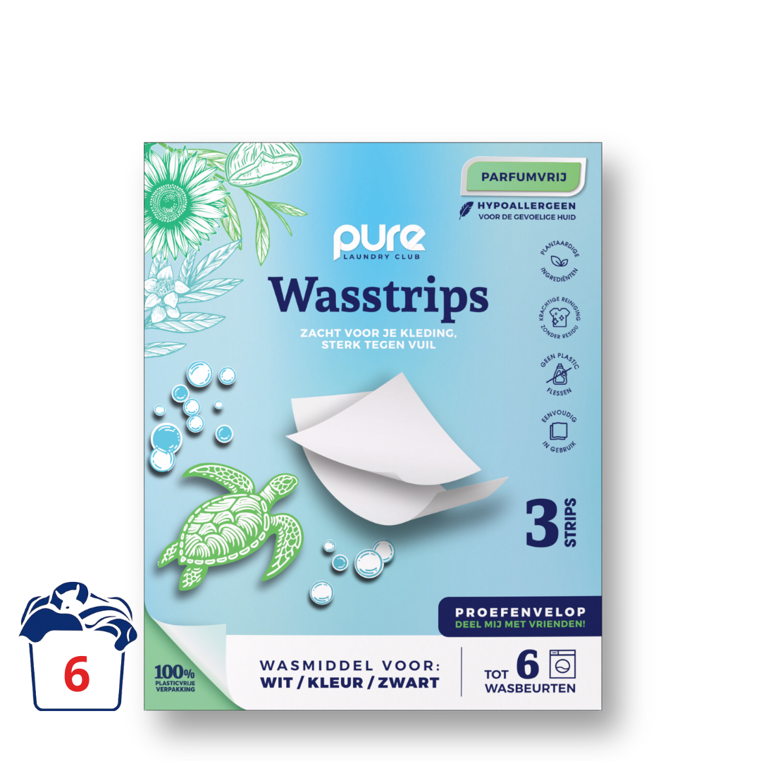 Wasstrips proefenvelop Parfumvrij