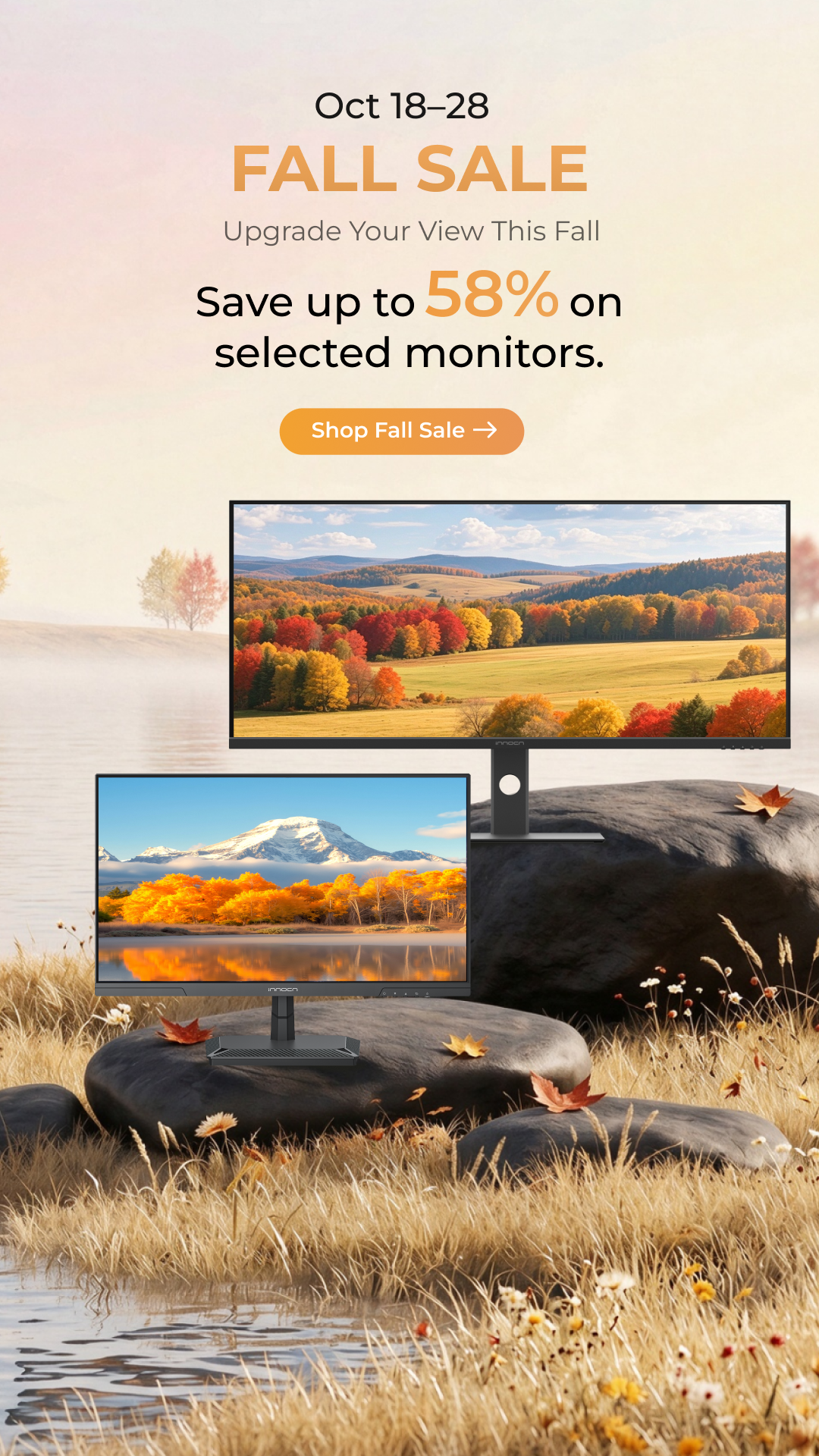 INNOCN Fall Sale, Oct 18–28 — Save up to 58% on selected monitors