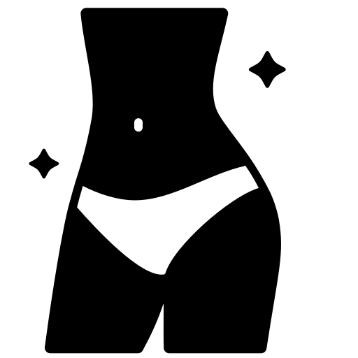 Abstract image of a slim body in black and white