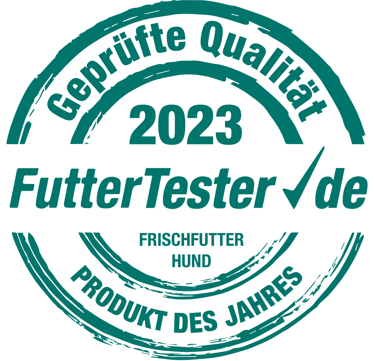 Futter Tester Produkt des Jahres badge