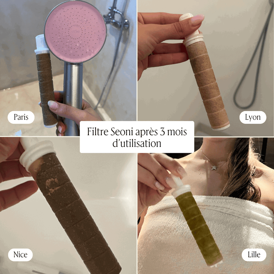 Filtres Seoni après 3 mois d'utilisation à Paris, Lyon, Nice et Lille