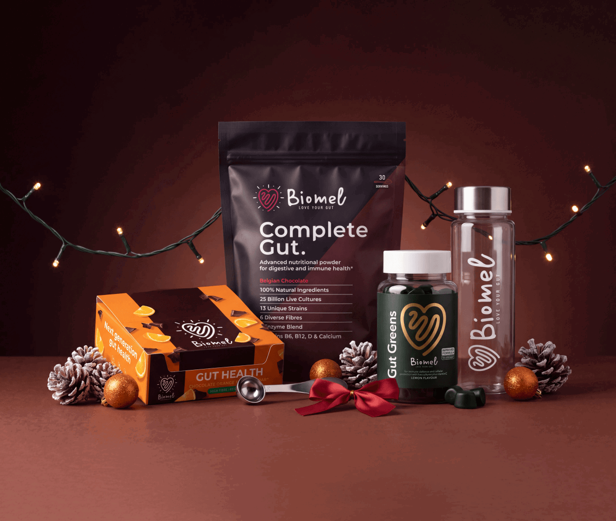 Science meets taste: Biomel Complete Gut with 25 billion live cultures, 6 diverse fibres, 5 enzymes and essential vitamins and minerals