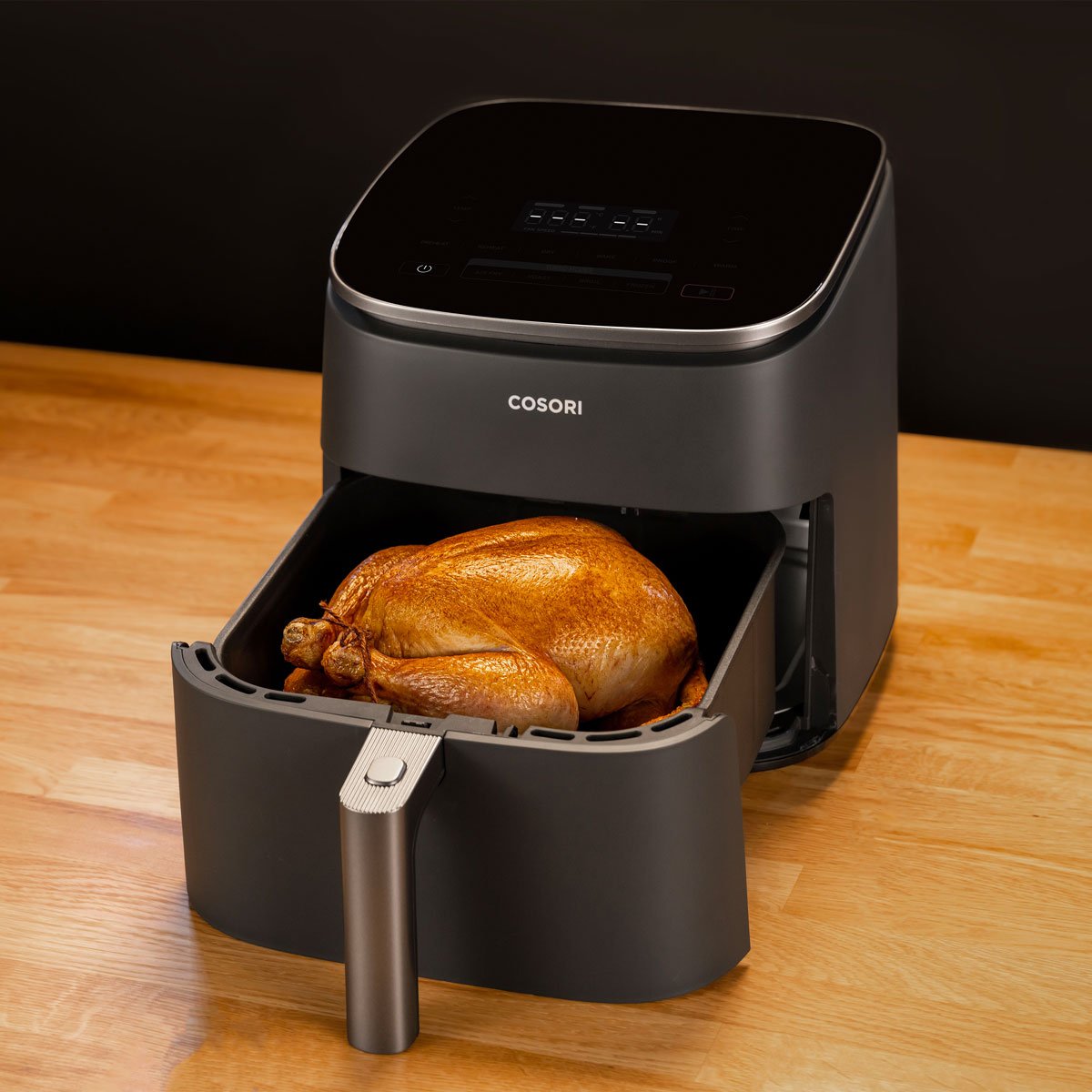The ✨ COSORI TurboBlaze™ 6.0-Quart Air Fryer✨ is sleek in design without  compromising the capacity.