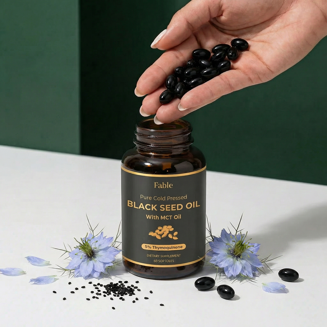 Fable black seed oil MCT cold pressed