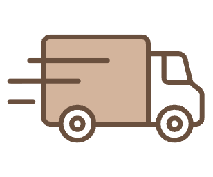 Delivery truck for free shipping to the US