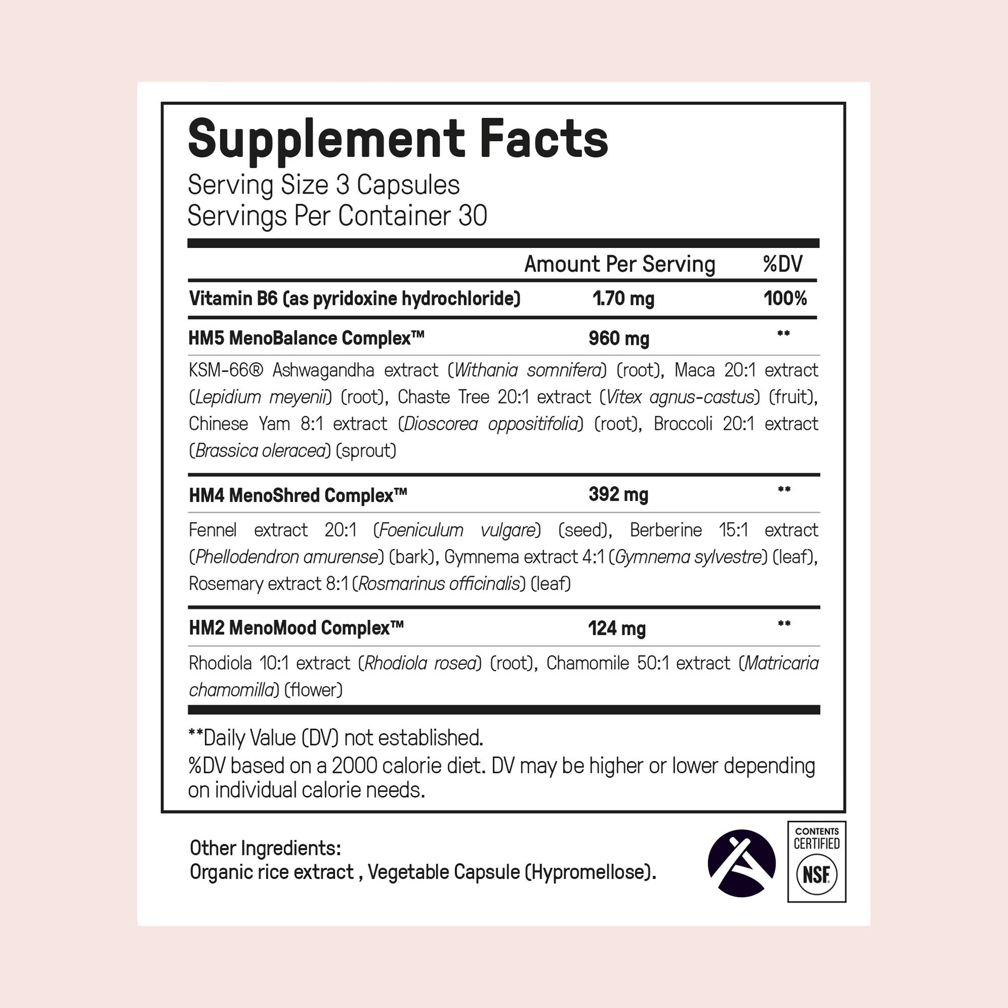 Ingredient information