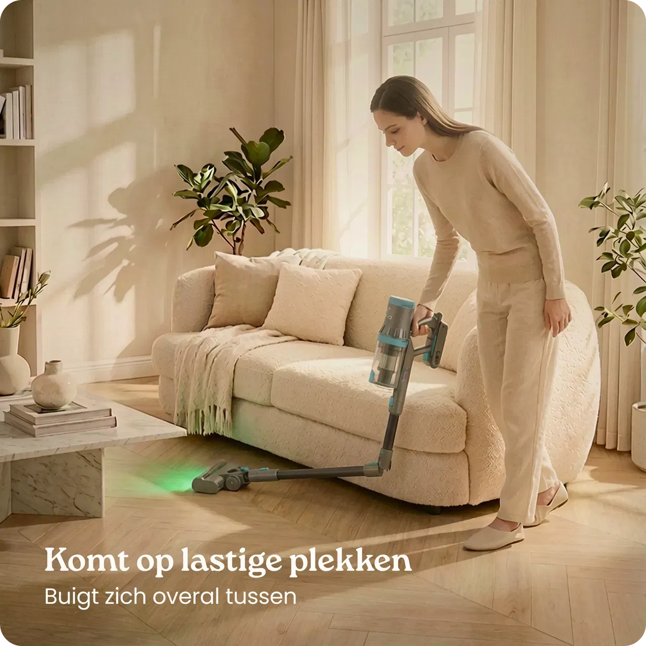 cleanwise rita flex buigt onder bank