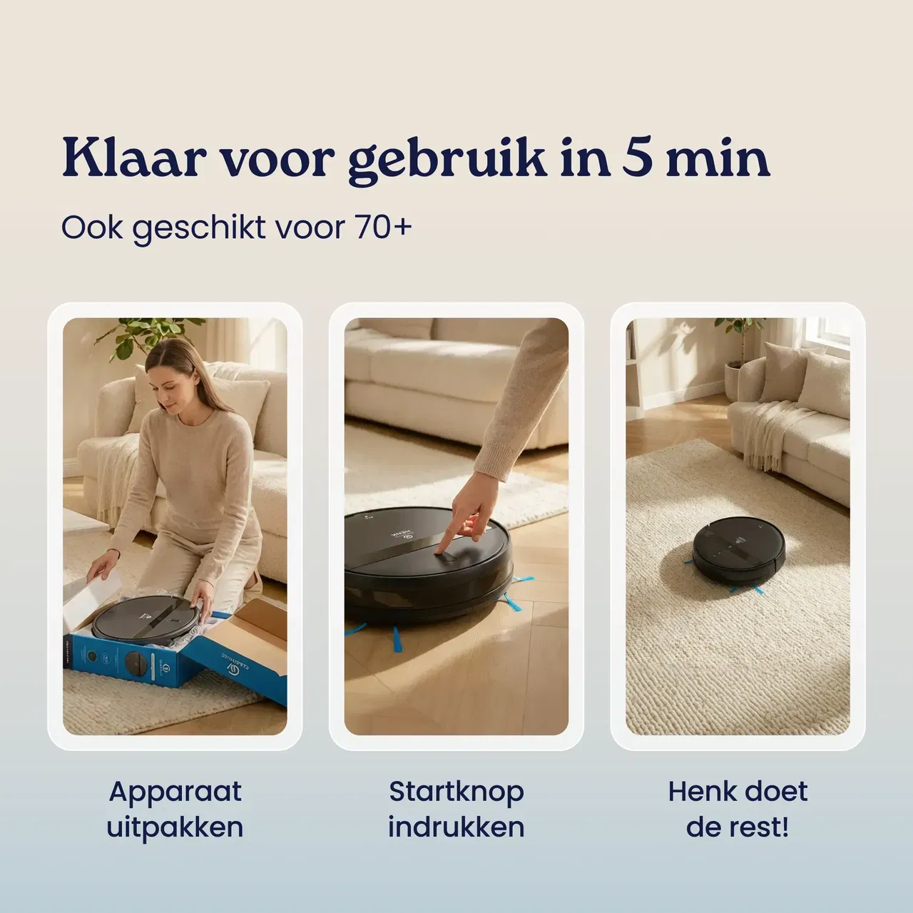 cleanwise henk klaar voor gebruik in 5 minuten
