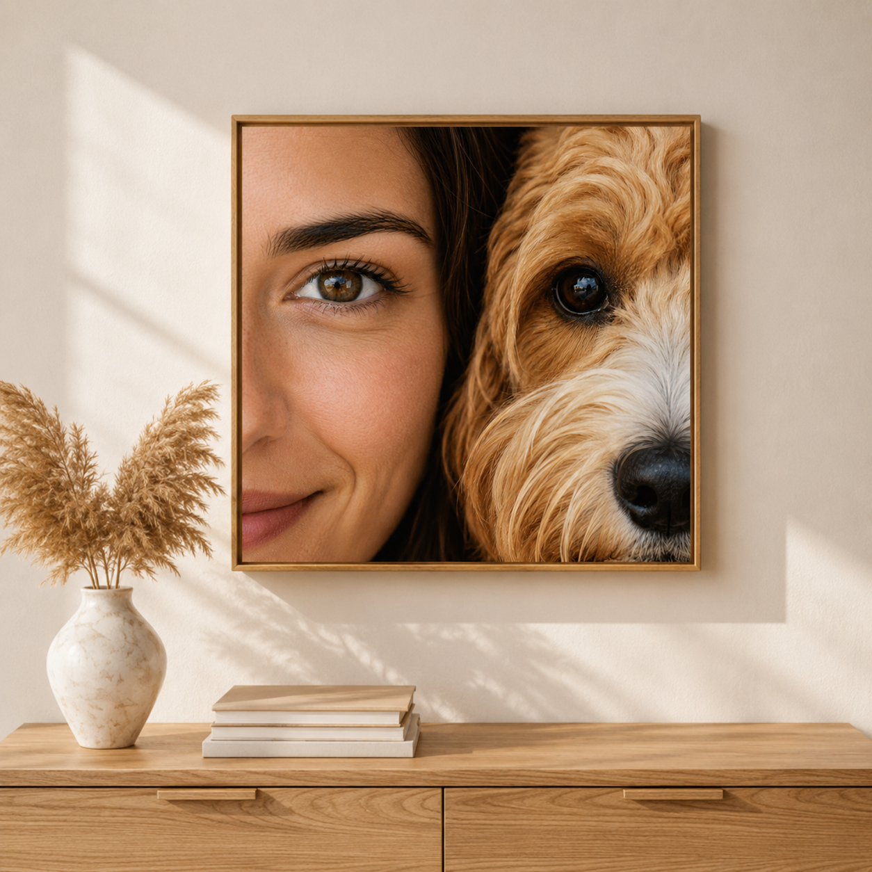 Personalisierte Leinwand mit Hund für Hundebesitzer