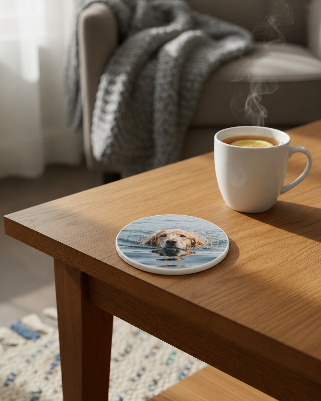 Personalisierter Untersetzer als Geschenk für Hundebesitzer
