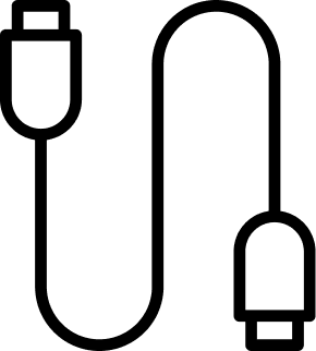 Icon of a USB-C cable