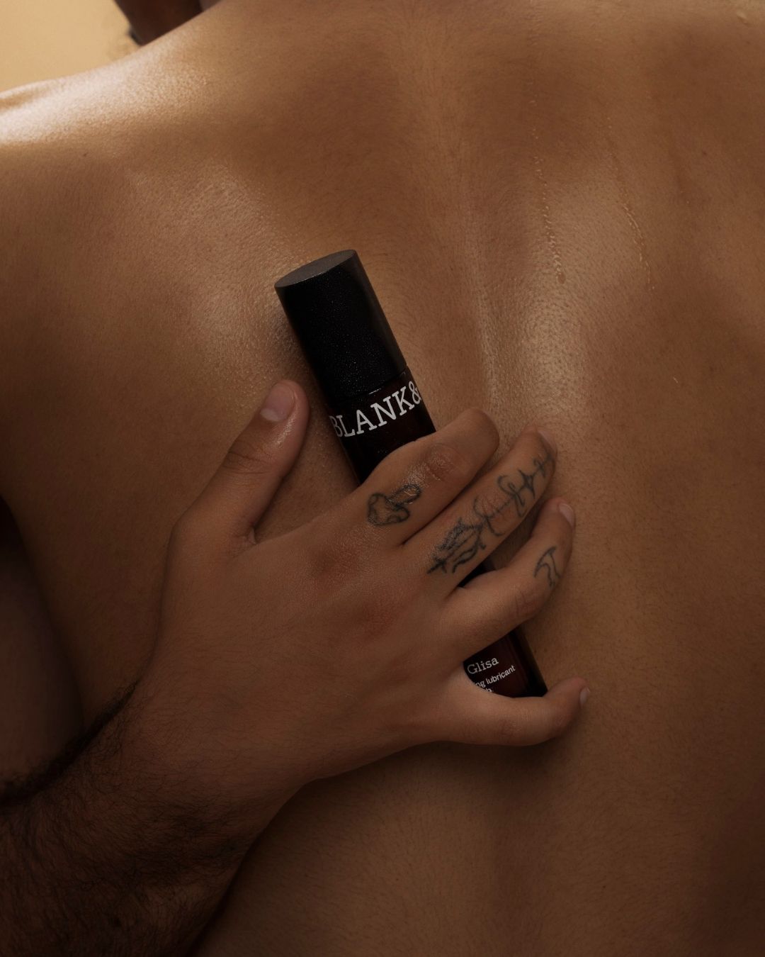 Warm, sensual campaign image for Blank& Etna