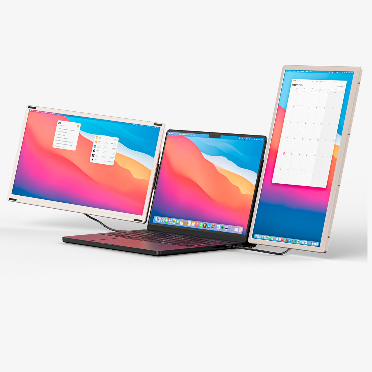 alpha pro Portable monitor vooraanzicht en achterzijde aanzicht 15.6 inch 