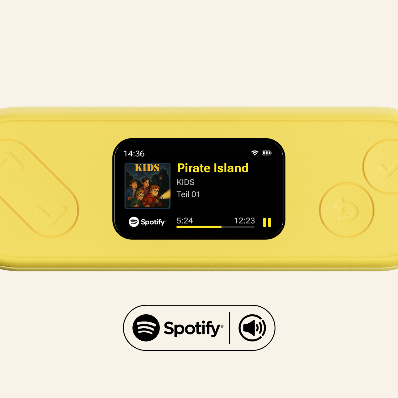 Spotify streaming on the NODI Flip