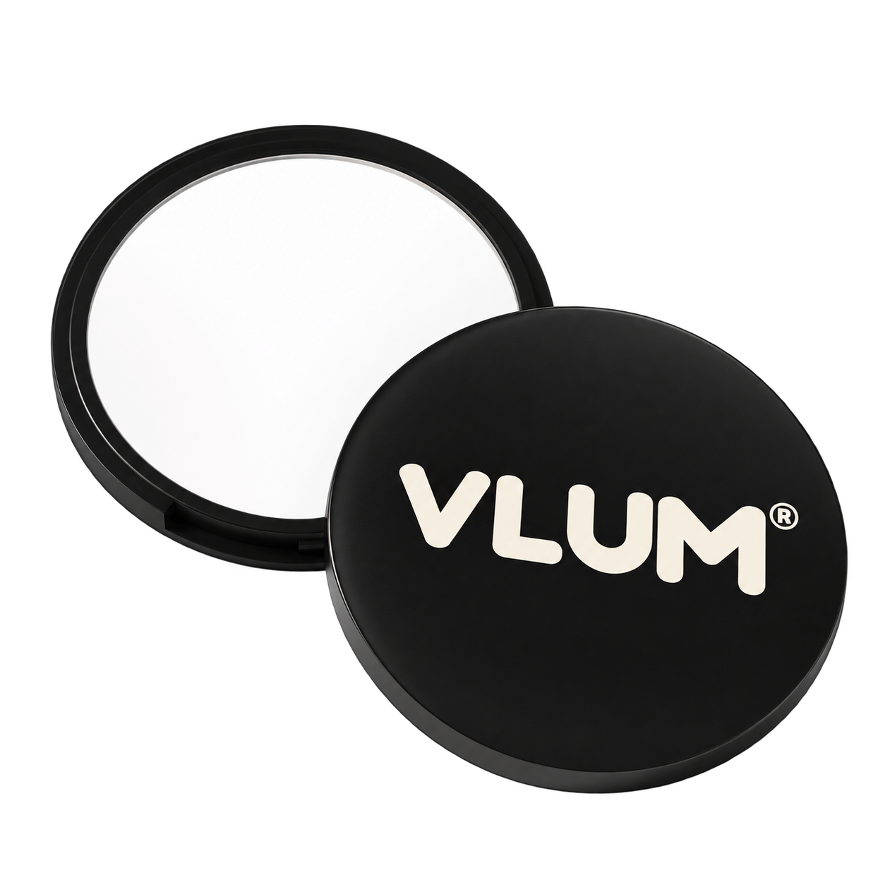 Open VLUM compact of translucent pressed setting powder
