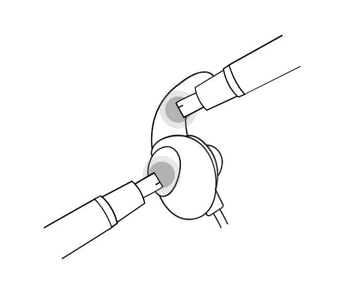 Apply conductive gel to the WONZ ear electrode
