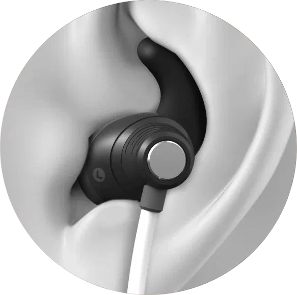 Place the WONZ ear electrode in the left ear