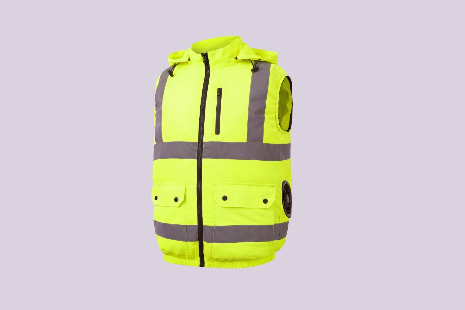 Site Chill V2 fan vest in hi-vis yellow