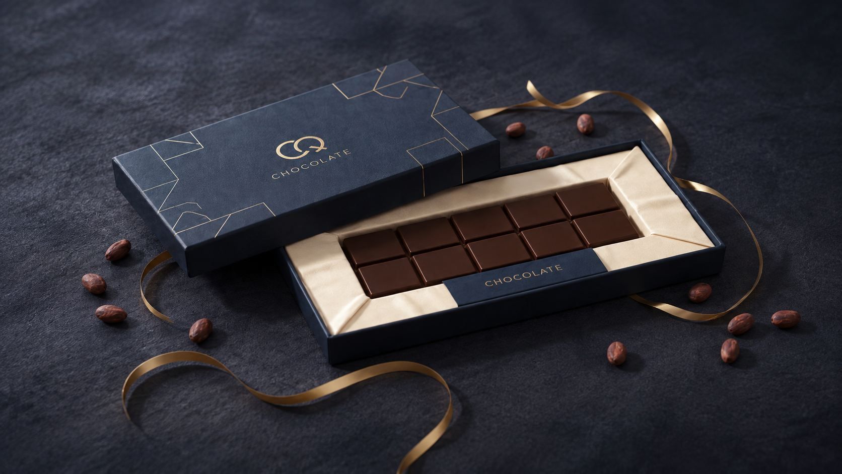 Edel individualisierte CHOCQLATE Tafeln für Unternehmen