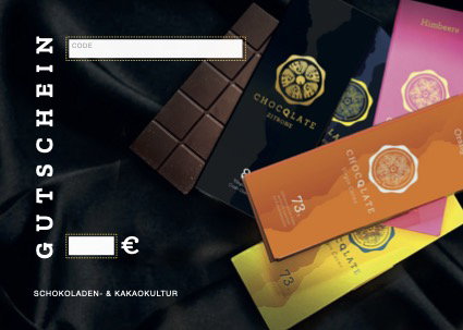 CHOCQLATE Gutschein – Vorderseite