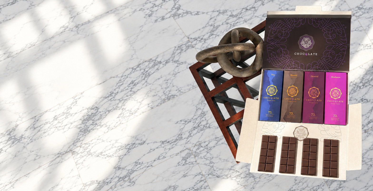 CHOCQLATE Premium-Set mit vier Tafeln in hochwertiger Geschenkbox