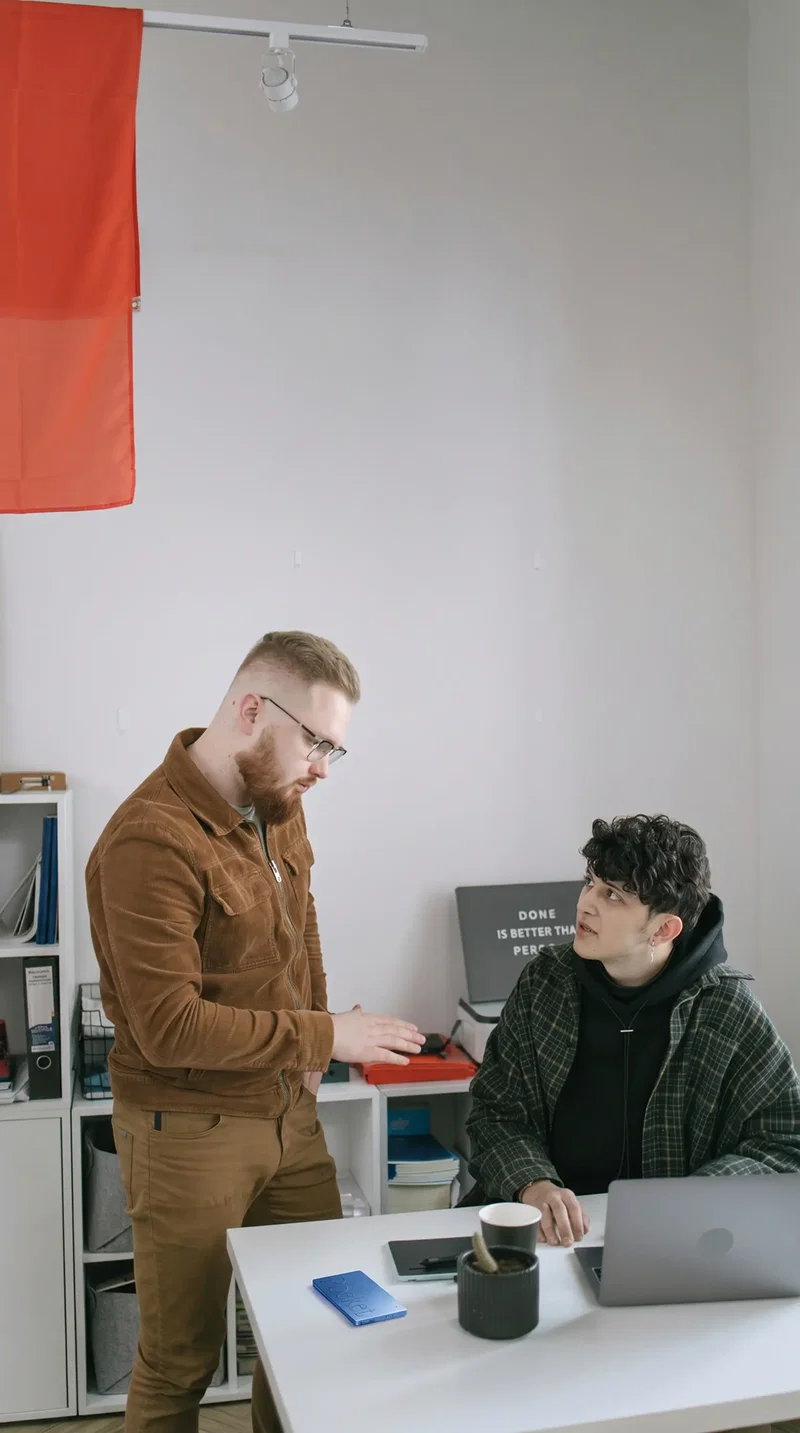 A training session in an office