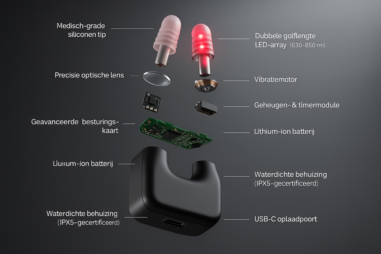 technische opbouw van nasalux lichtapparaat