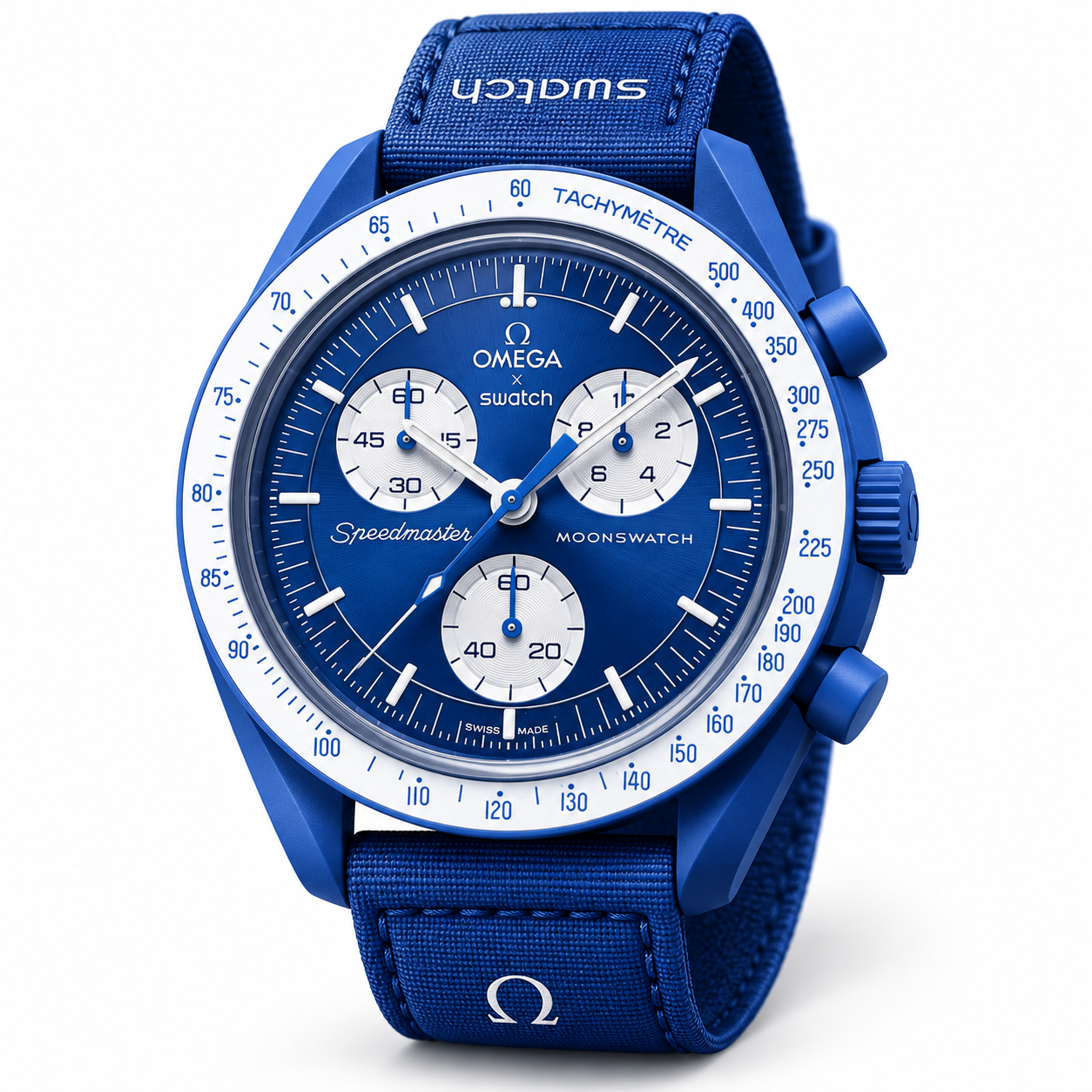 OMEGA x Swatch Bioceramic MoonSwatch in blue