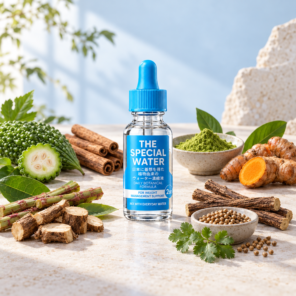 7 botanicals. One formula: The Special Water concentrate