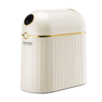 Royal Bin Crown 10L in cream with gold trim, single bin
