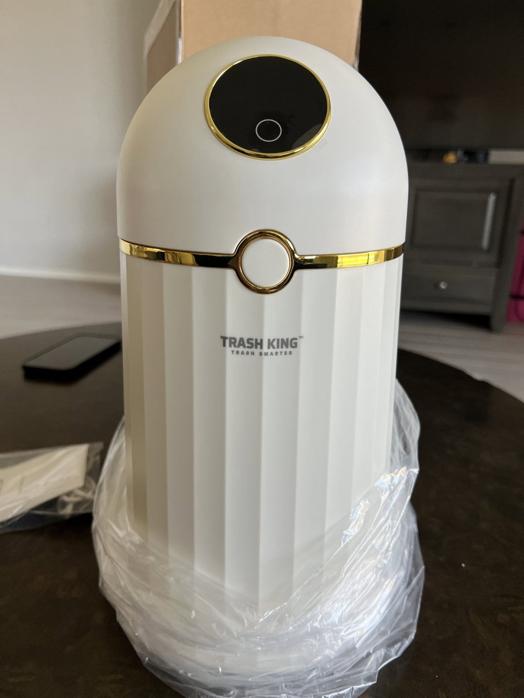 Crown 10L bin set up at home