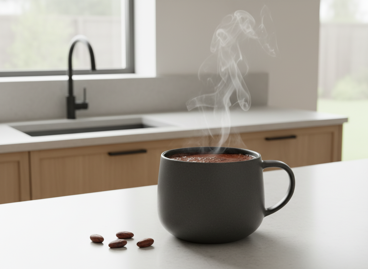 Warmer Kakao am Morgen
