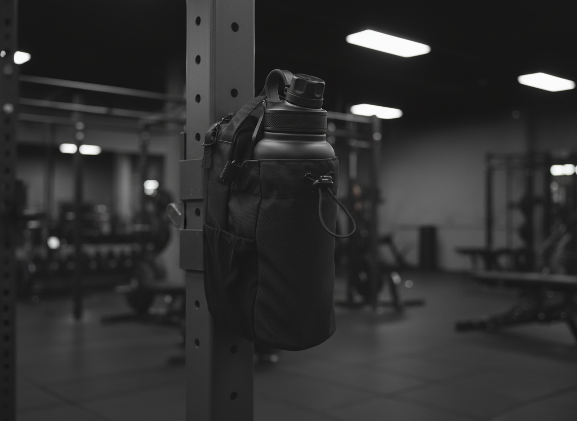 Training Dock hanging from a steel upright in an empty gym