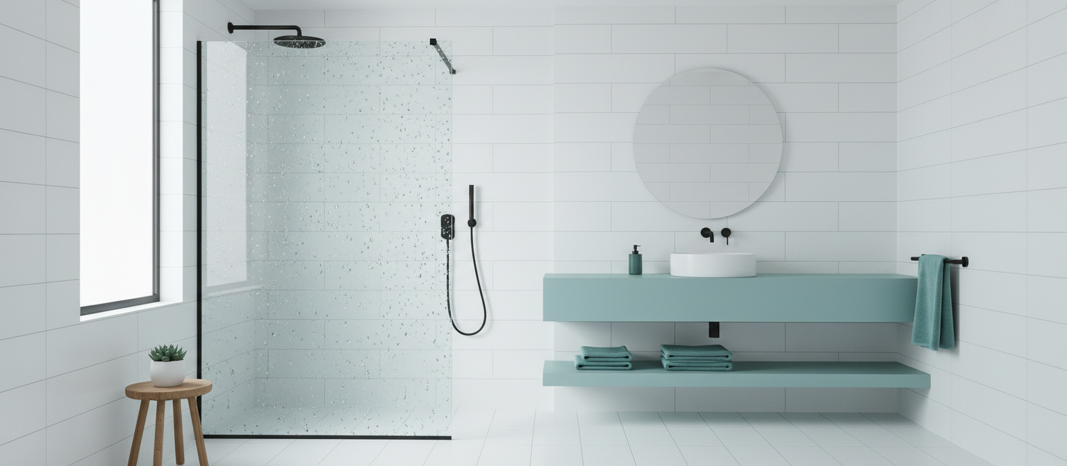 Salle de bain moderne parfaitement propre