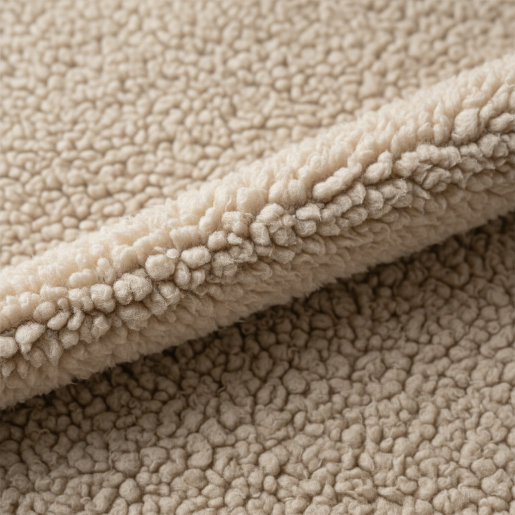 Beige Sherpa lining
