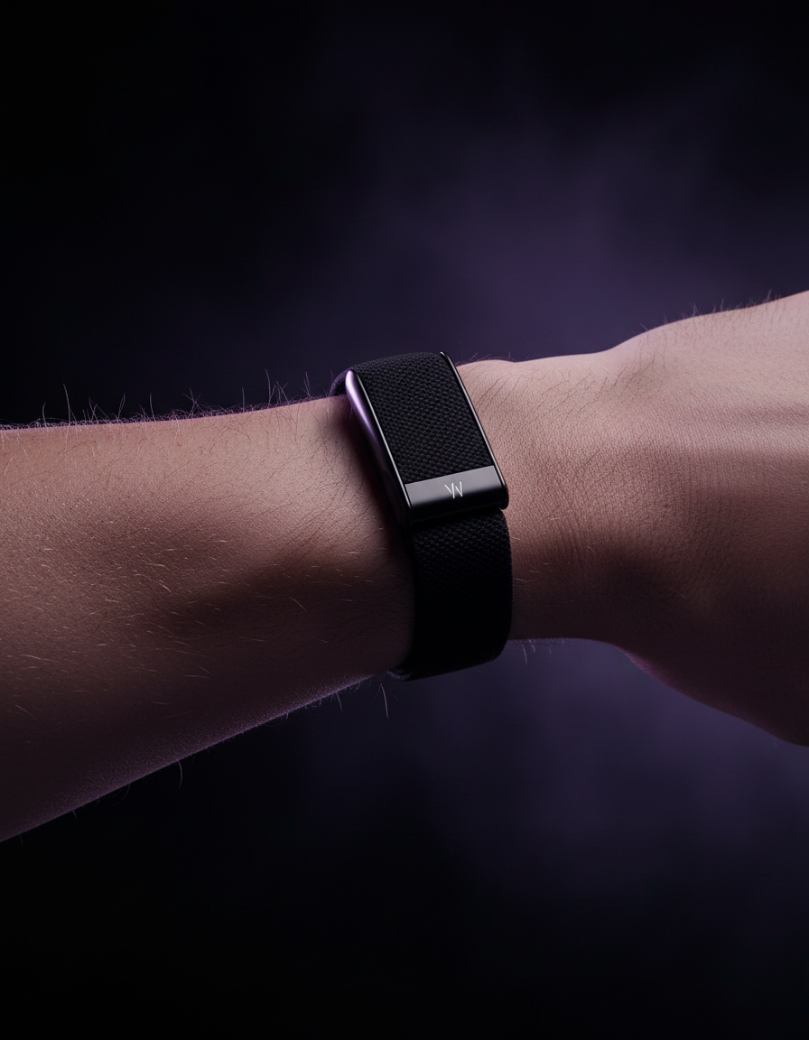 Bracelet connecté W&M porté au poignet