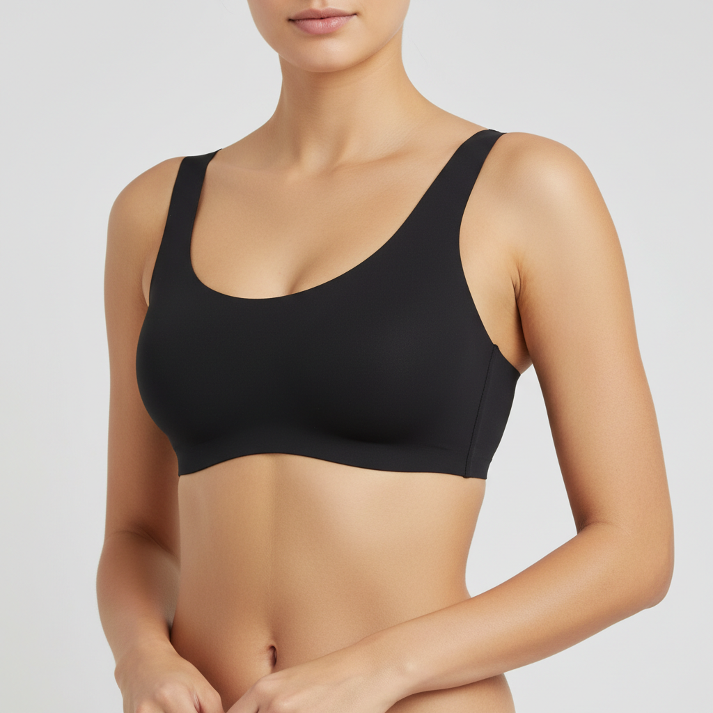 Cross Wire Bra in black