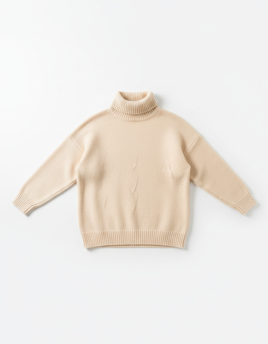 Cream turtleneck sweater