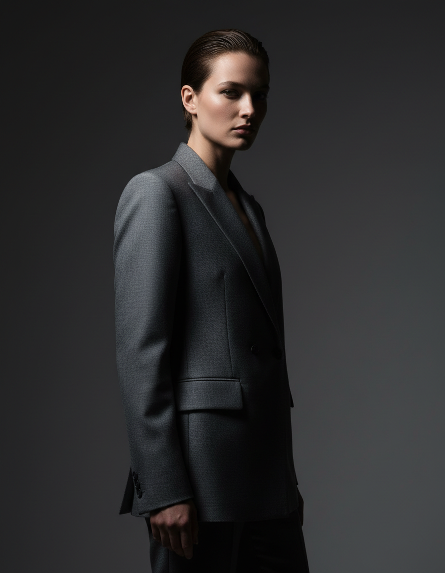Model in precise charcoal tailoring