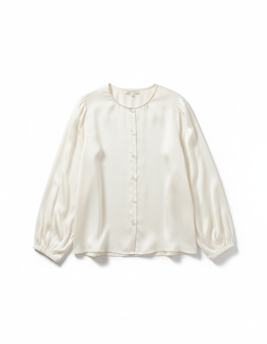 Ivory silk blouse