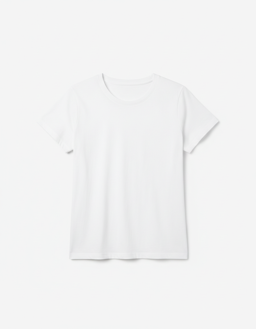 White cotton t-shirt