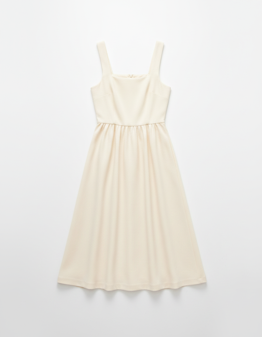 Ivory midi dress